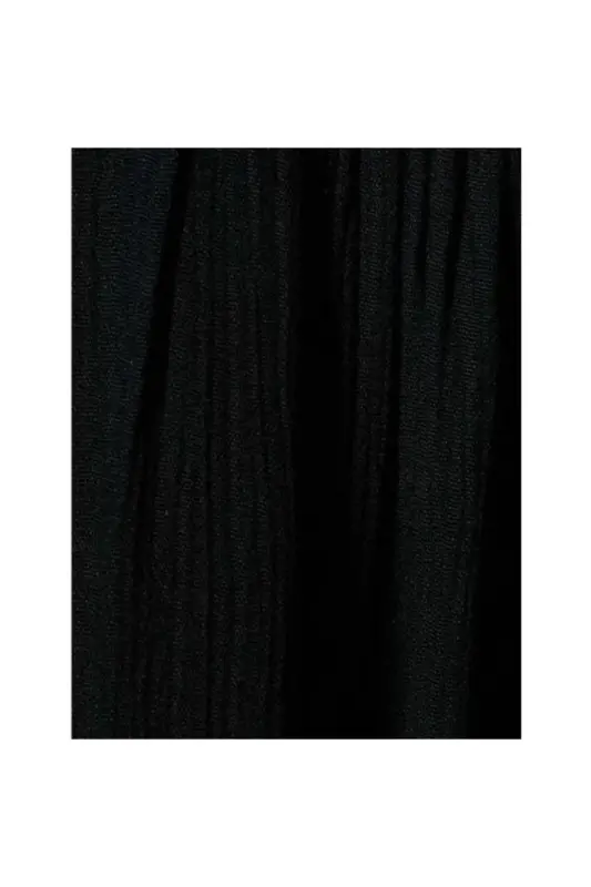 4sak80330ew 999 Schwarzes gewebtes Damenkleid - Schwarz - 2