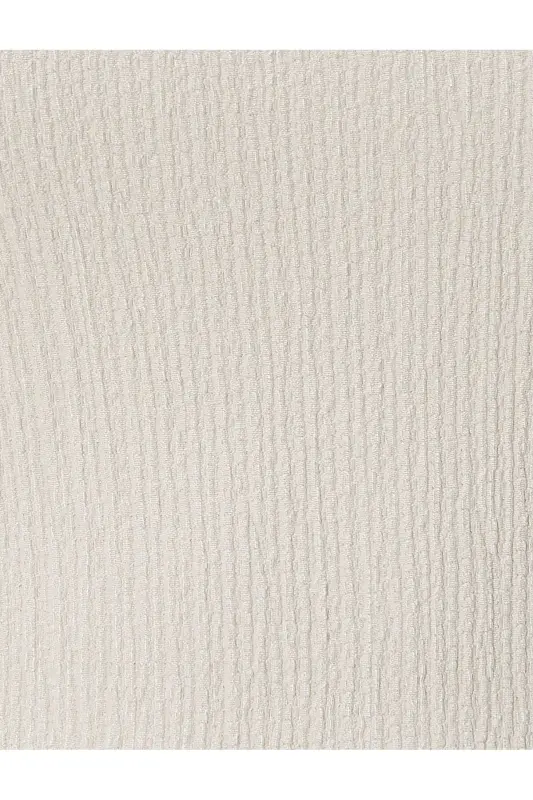 4sal80002ık 057 Bej Genç Kız Jersey Elbise-Ekru - 6