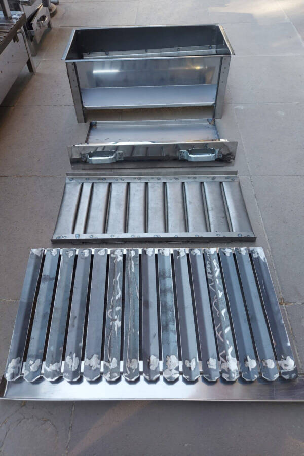 (5-7 KISHI) 50x28sm Qo'lda Ishlangan Maxsus Ishlab Chiqarilgan Köfta Tovuq Mangali (BARBEKЮ UCHUN MOSDIR) - 4