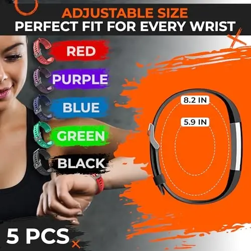 5 Pcs Fitness Tracker Id115plus Hr Replacement Band - Wrist Band Fitness Watch Bands Replacement - Bands Smart Watch Bands Replacement Wristband - 2