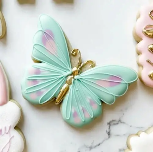 5Pcs Butterfly Flower Cookie Cutters Stainless Steel Holiday Cookie Cutter Shapes for Baking Gift Mother's Day, Father's Day, Valentine's Day, Thanksgiving - 6