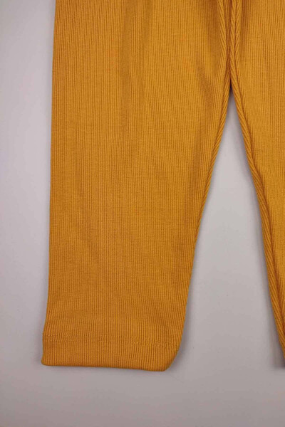 5 Buy 4 Pay Seasonal Baby Girl Rib Knit Stretchy Cotton Standard Plain Tb Leggings 14936 - 2