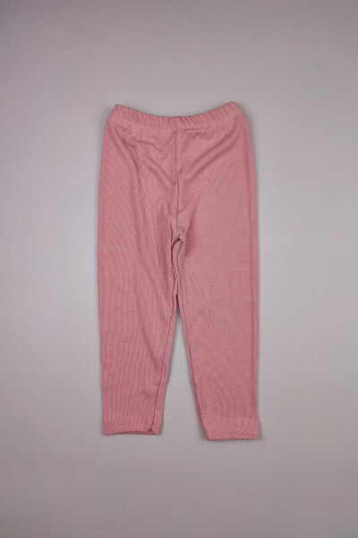 5 Buy 4 Pay Seasonal Baby Girl Ribbed Stretchy Cotton Standard Plain Tb Leggings 14936 - 1