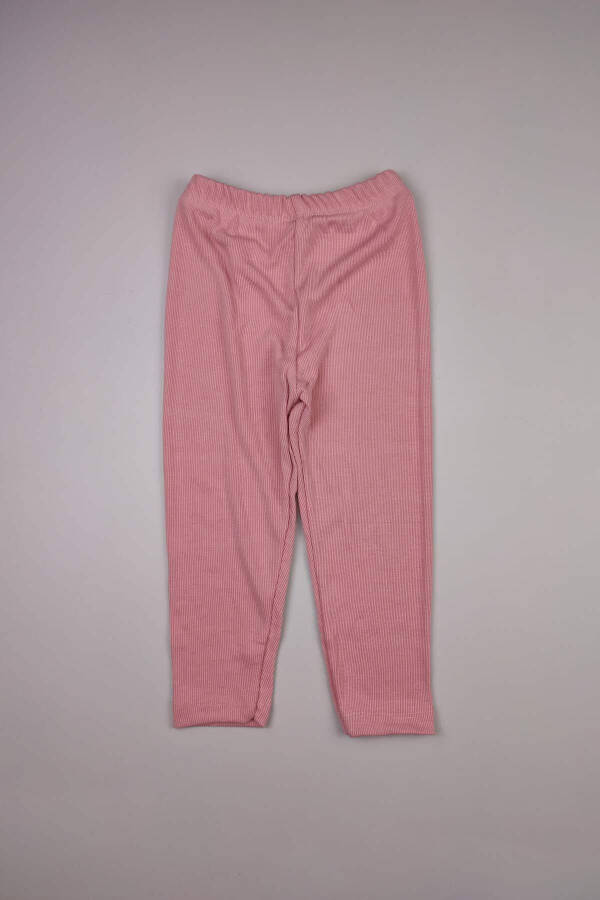 5 Buy 4 Pay Seasonal Baby Girl Ribbed Stretchy Cotton Standard Plain Tb Leggings 14936 - 1