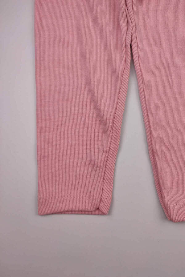 5 Buy 4 Pay Seasonal Baby Girl Ribbed Stretchy Cotton Standard Plain Tb Leggings 14936 - 2