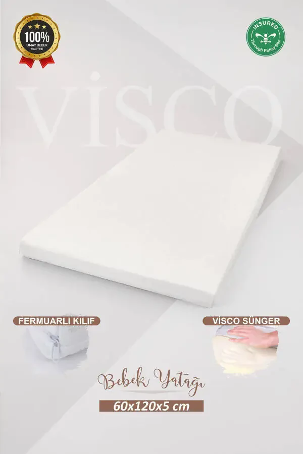 5 Cm Visco Mattress, Baby & Child Crib Mattress, Park Bed, Co-sleeper & Baby Beds Lux - 1
