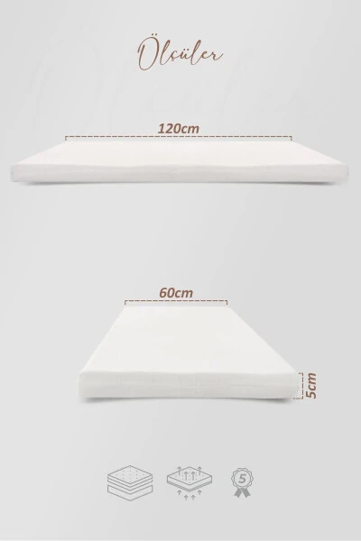 5 Cm Visco Mattress, Baby & Child Crib Mattress, Park Bed, Co-sleeper & Baby Beds Lux - 2