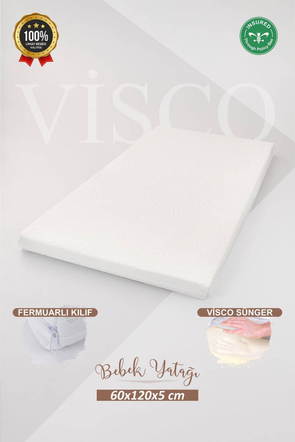 5 Cm Visco Mattress, Baby & Child Crib Mattress, Park Bed, Co-sleeper & Baby Beds Lux - 1