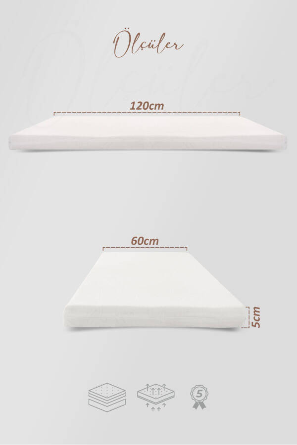 5 Cm Visco Mattress, Baby & Child Crib Mattress, Park Bed, Co-sleeper & Baby Beds Lux - 2