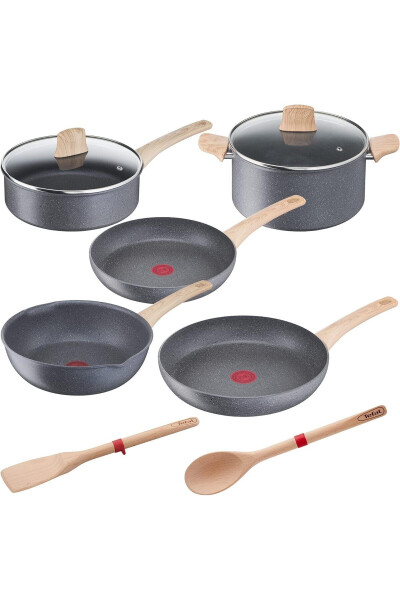 5 dona idish to'plamiga 2 ta yog'och qoshiq Natural G26693-82 - TEFAL