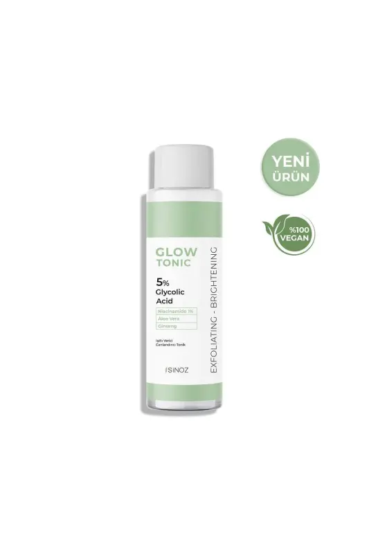 5% Glikolik Kislotali G'ovaklarni Qisqartiruvchi Piling Effektli Tozalovchi Glow Tonik 200 ml - 5