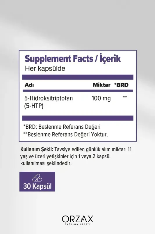 5-HTP 100 Mg 30 Capsules - 2
