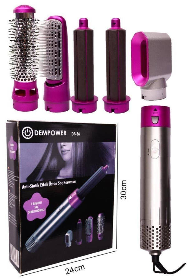 5-in-1 Anti-Static Hair Styling Set - 4