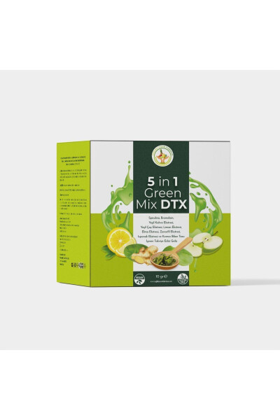 5 In 1 Green Mix Dtx, Detox Powder to Help Eliminate and Relieve Swelling - 1