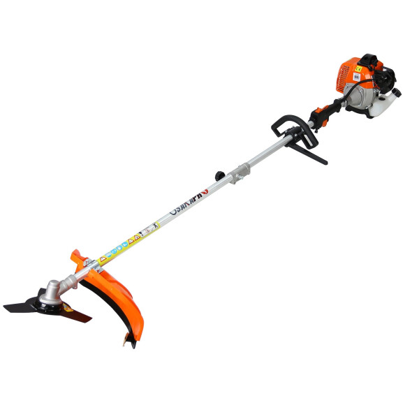5-in-1 Multi-Functional Garden Tool System with Gas Pole Saw, Hedge Trimmer, Grass Trimmer, Brush Cutter - EPA Compliant, 56CC 2-Cycle Engine - Ideal for Outdoor Maintenance and Landscaping - 5
