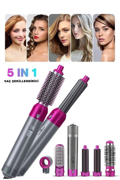 5 in 1 Professional Hair Styling Brush Comb Dryer 1000 Watt - 2