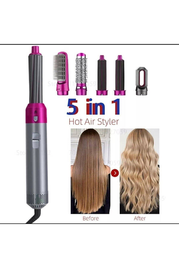 5 in 1 Professional Hair Styling Brush Comb Dryer 1000 Watt - 5