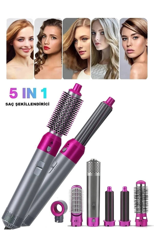 5 in 1 Professional Hair Styling Brush Comb Dryer 1000 Watt - 10