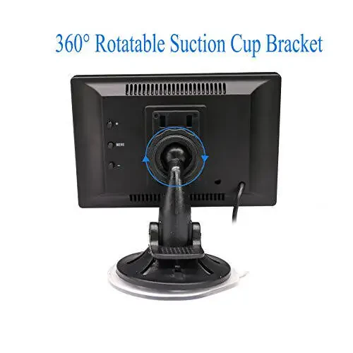 Backup Camera Monitor Only - 5 Inch HD Image Back up Camera Screen for Cars Trucks SUVs Vans RVs Trailers Campers, Dashboard/Windshield Installation, 12V/24V, Camera Not Included (5 Inch) - 13