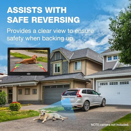 Backup Camera Monitor Only - 5 Inch HD Image Back up Camera Screen for Cars Trucks SUVs Vans RVs Trailers Campers, Dashboard/Windshield Installation, 12V/24V, Camera Not Included (5 Inch) - 8