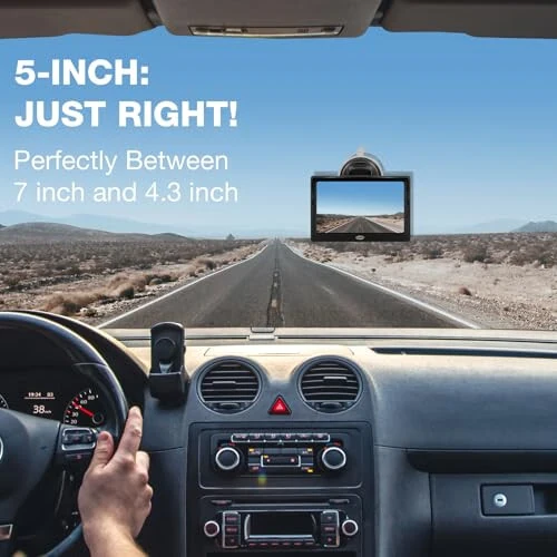 5’’ Inch TFT LCD Car Color Rear View Monitor Screen for Parking Rear View Backup Camera with 2 Optional Bracket,Monitor only (5 inch) - 9