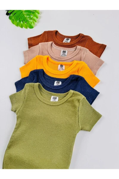 5-ли Эластик Бюстгальтерли Қисқа Енгли Боди - EFU BABY (1)