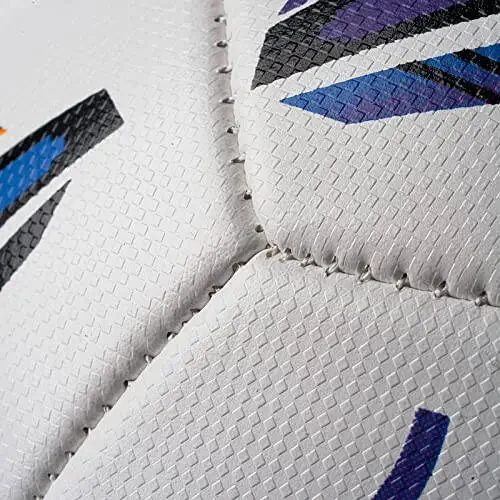 Soccer Ball Size 5 PU Leather Soccer Balls, Adults Youths Teens Unisex Juniors Training Soccer 32 Panels Machine Stitched, Ideal Gift Indoor Outdoor Play Cross Star Pattern Ball with Pump and Needles… - 4
