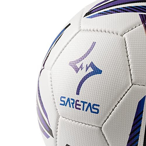 Soccer Ball Size 5 PU Leather Soccer Balls, Adults Youths Teens Unisex Juniors Training Soccer 32 Panels Machine Stitched, Ideal Gift Indoor Outdoor Play Cross Star Pattern Ball with Pump and Needles… - 5