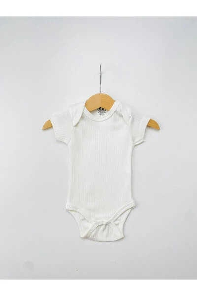 5-pack 100% Cotton Short Sleeve Baby Bodysuit - 4