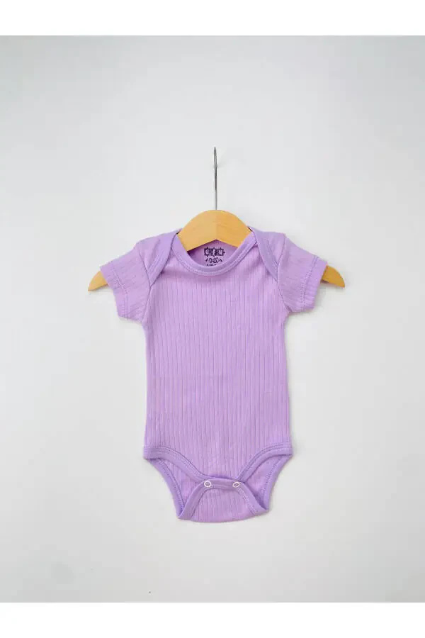 5-pack 100% Cotton Short Sleeve Baby Bodysuit - 6