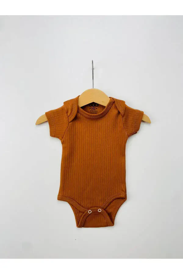 5-pack 100% Cotton Short Sleeve Baby Bodysuit - 8