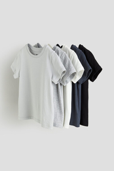 5 Pack Cotton T-Shirt - 3