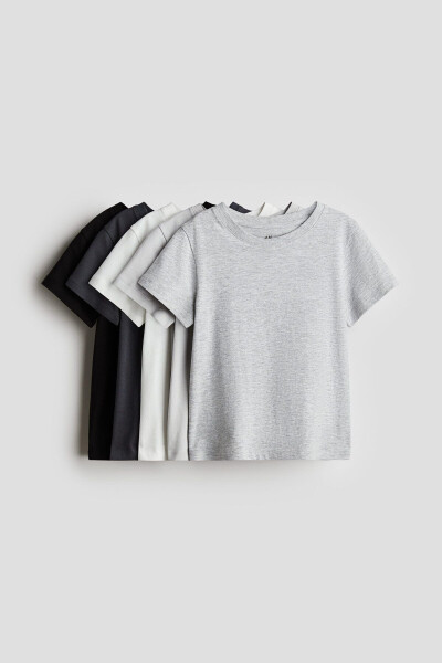 5 Pack Cotton T-Shirt - 1