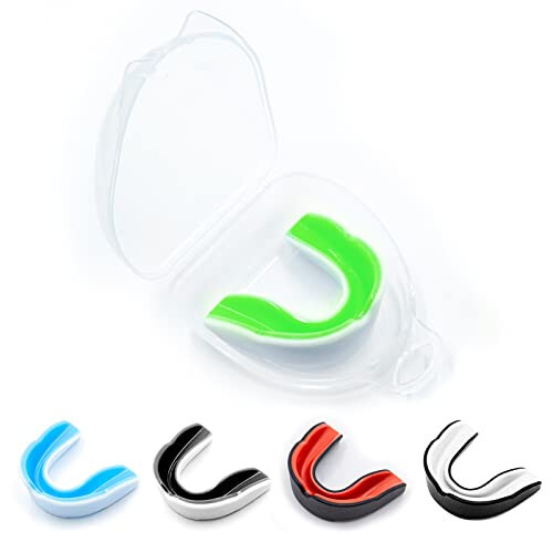 5 Pack Kids Youth Mouth Guard for Sports, Boys Girls Mouth Guard with Case, Child Teen Sports Mouthguard for Football Lacrosse Basketball Boxing Soccer Taekwondo MMA Karate - 8