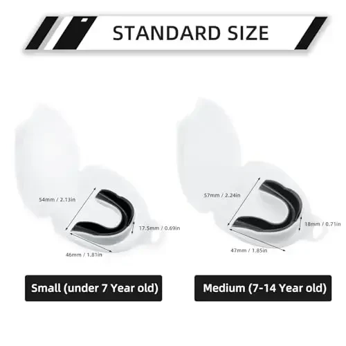 5 Pack Kids Youth Mouth Guard for Sports, Boys Girls Mouth Guard with Case, Child Teen Sports Mouthguard for Football Lacrosse Basketball Boxing Soccer Taekwondo MMA Karate - 3