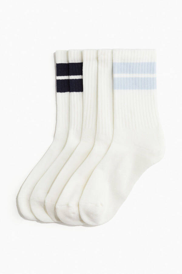 5-pack ribbed socks - 1