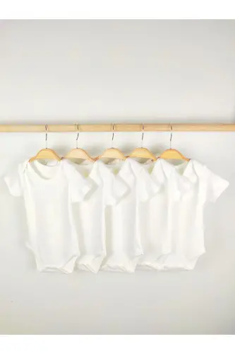 5-Pack Short Sleeve 0-5 Years 100% Cotton Baby&Kids Bodysuit - 4