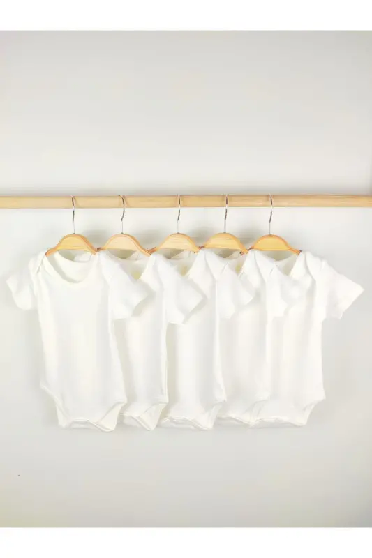 5-Pack Short Sleeve 0-5 Years 100% Cotton Baby&Kids Bodysuit - 4