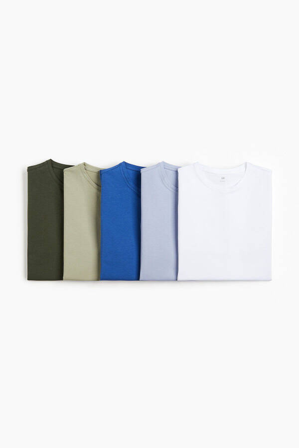 5 Pack Slim Fit T-Shirts - 1