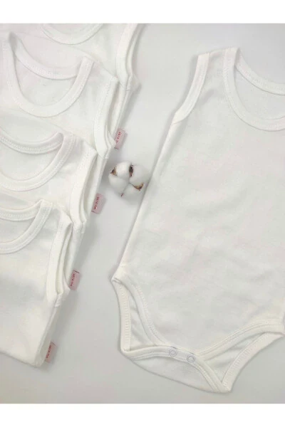 5-Piece Basic Snap Bodysuit Onesie Newborn Hospital Exit Baby Girl Boy Kids - OMY (1)