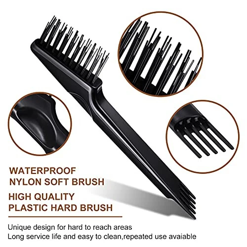 5-Piece Comb Cleaner Set - Rake, Brush and Tool for Removing Hair, Dust from Different Combs, Ideal for Home and Salon Use - 4