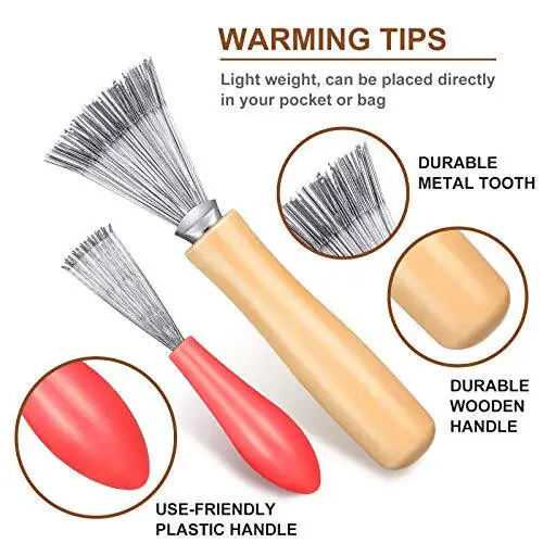 5-Piece Comb Cleaner Set - Rake, Brush and Tool for Removing Hair, Dust from Different Combs, Ideal for Home and Salon Use - 6