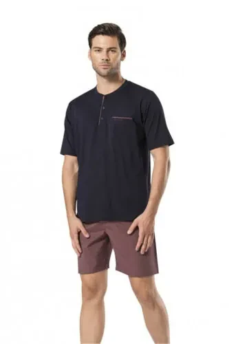 5 Piece Cotton Robe Groom Pajama Set 5560 - 4