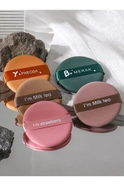 5-Piece Grip Makeup Powder Sponge - 6