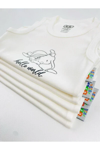 5-Piece Hello World Unisex Baby Bodysuit Set - 8