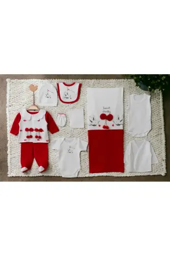 5-Piece Newborn Set (10-PIECE HOSPITAL OUTFIT, PEANUT SWADDLE, CHANGING MAT, BABY CARE SHOULDER AND BACKPACK)-Black - 2