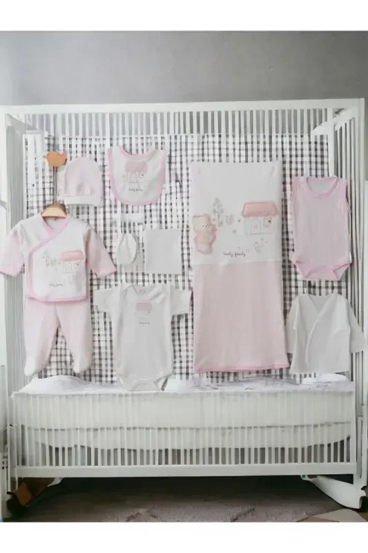 5-Piece Newborn Set (10-PIECE HOSPITAL OUTFIT, SWADDLE, CHANGING MAT, BABY CARE SHOULDER AND BACKPACK) - Beige - 2