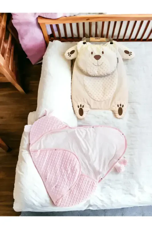 5-Piece Newborn Set (10-PIECE HOSPITAL OUTFIT, SWADDLE, CHANGING MAT, BABY CARE SHOULDER AND BACKPACK) - Beige - 8