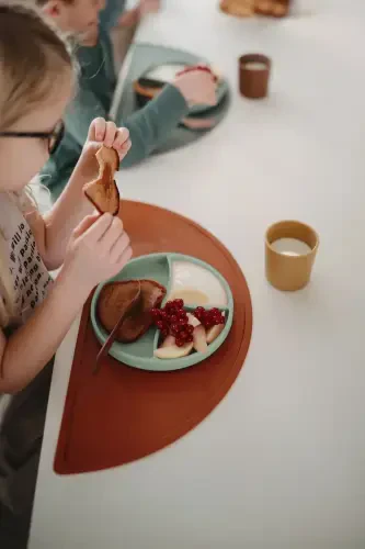 5-Piece Silicone Baby Bib Set, Cup, Vacuum Plate - 4