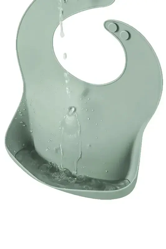 5-Piece Silicone Baby Bib Set, Cup, Vacuum Plate - 5